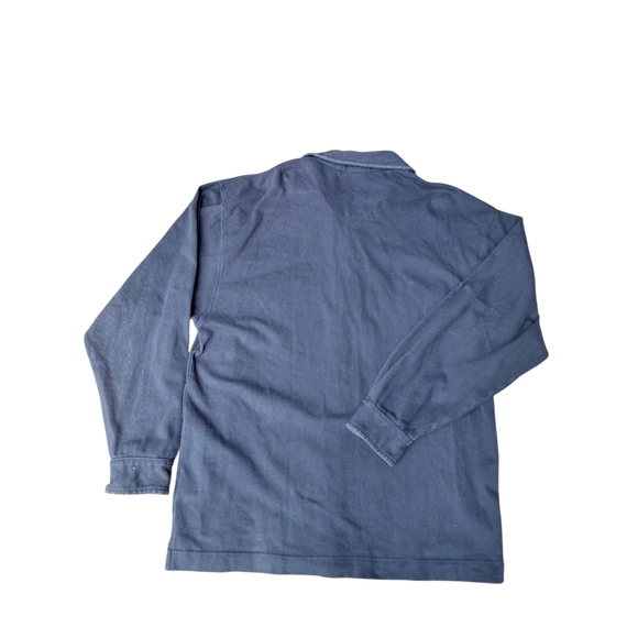 Nautica Navy Shirt with Plaid and Yellow Details - Picture 3 of 6